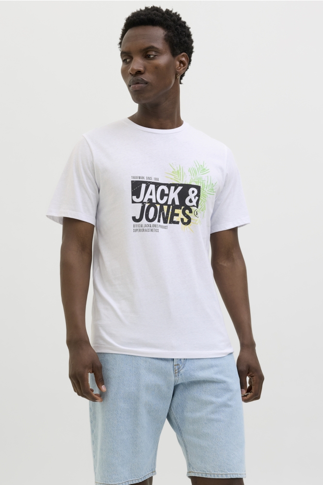 JJJAXON TEE SS CREW NECK 12269390 WHITE